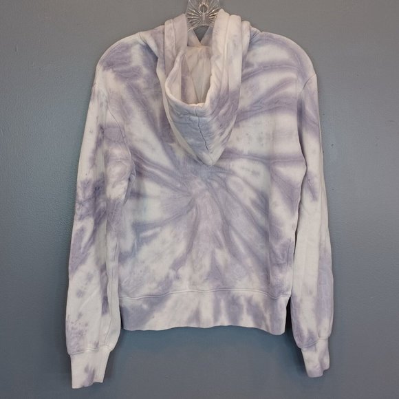 Urban Nation WMNS Sz XS Fleece Tie-dye Multi Marble Hooded Sweatshirt, Athletic - Picture 6 of 14
